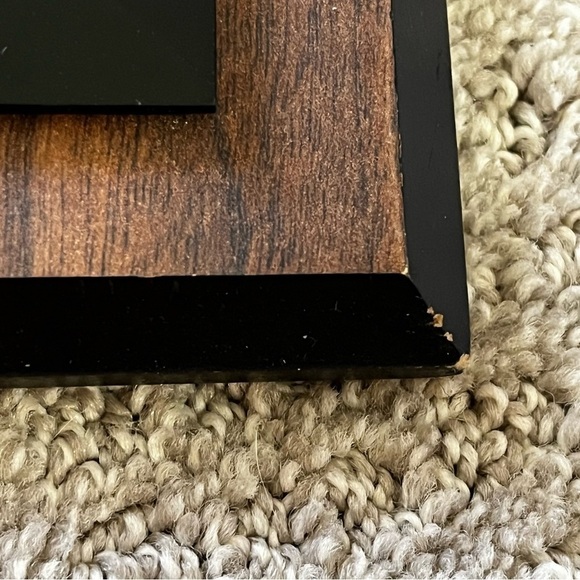 Retro Foil Art Etched Wall Art Print Baby Boy Teddy Bear Pink Blue Floral Wooden - Picture 5 of 13